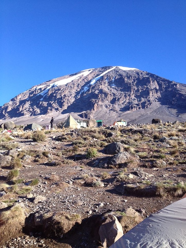 Karanga Camp, Kilimanjaro's last camp before base camp. Climb Kilimanjaro with Samba Treks, a social enterprise committed to porter welfare.